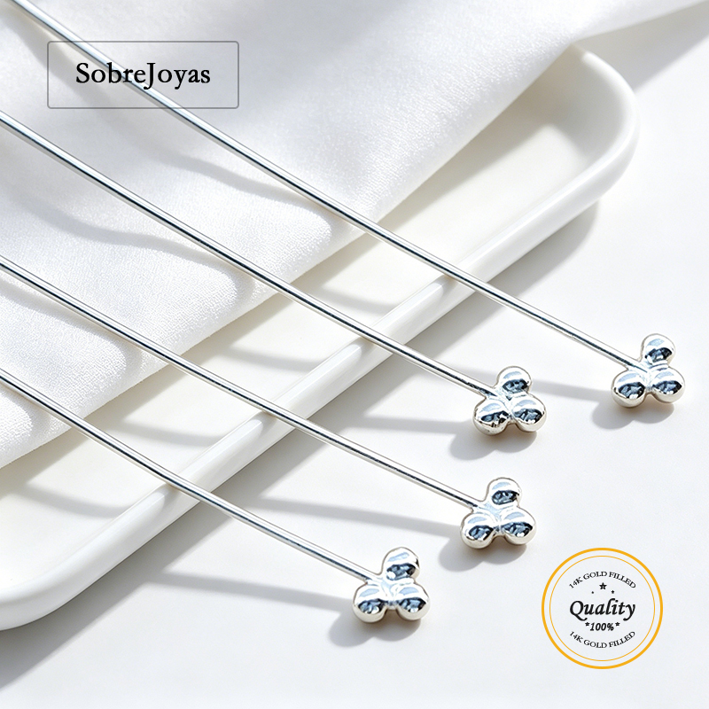 Jewelry Making Silver - 3 Kepala Jarum Mutiara Perak Sterling