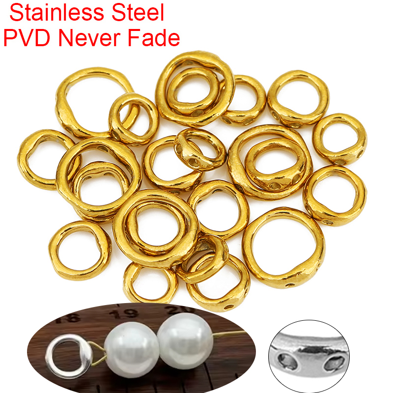 Jewelry Making Bead - 20 Buah Kait Kalung Baja Tahan