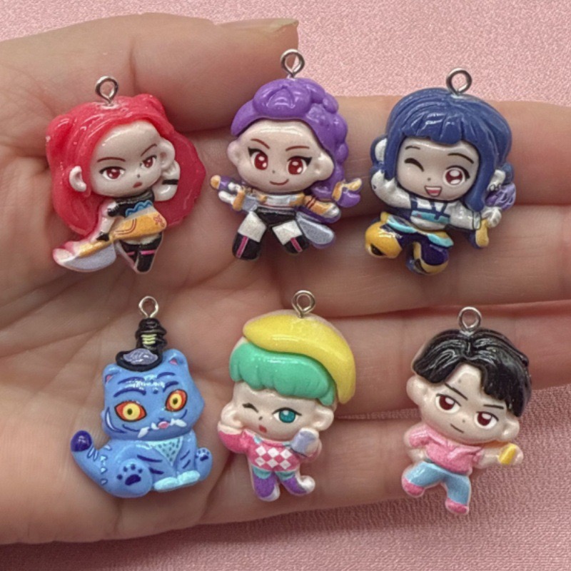 Jewelry Making Birthday Party - 10 buah liontin kartun resin, anting-anting