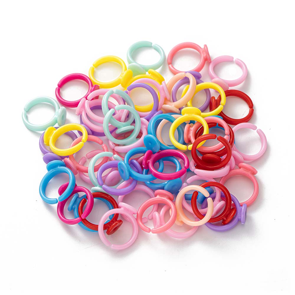Jewelry Making 4 Year Old - 100 buah dasar cincin dapat disesuaikan