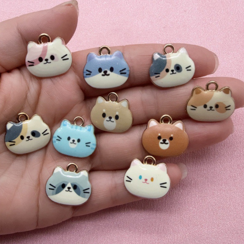 Jewelry Making Birthday Party - 12 Buah Liontin Minyak Tetes Paduan