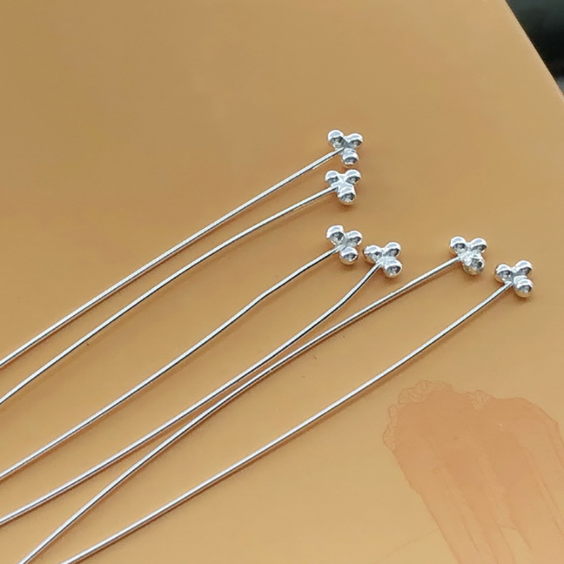3 Kepala Jarum Mutiara Perak S - Jewelry Making Silver ulasan dan harga