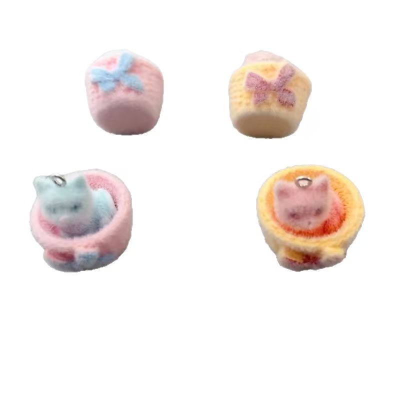 4 buah liontin kucing resin 3D - Jewelry Making Birthday Party ulasan dan harga