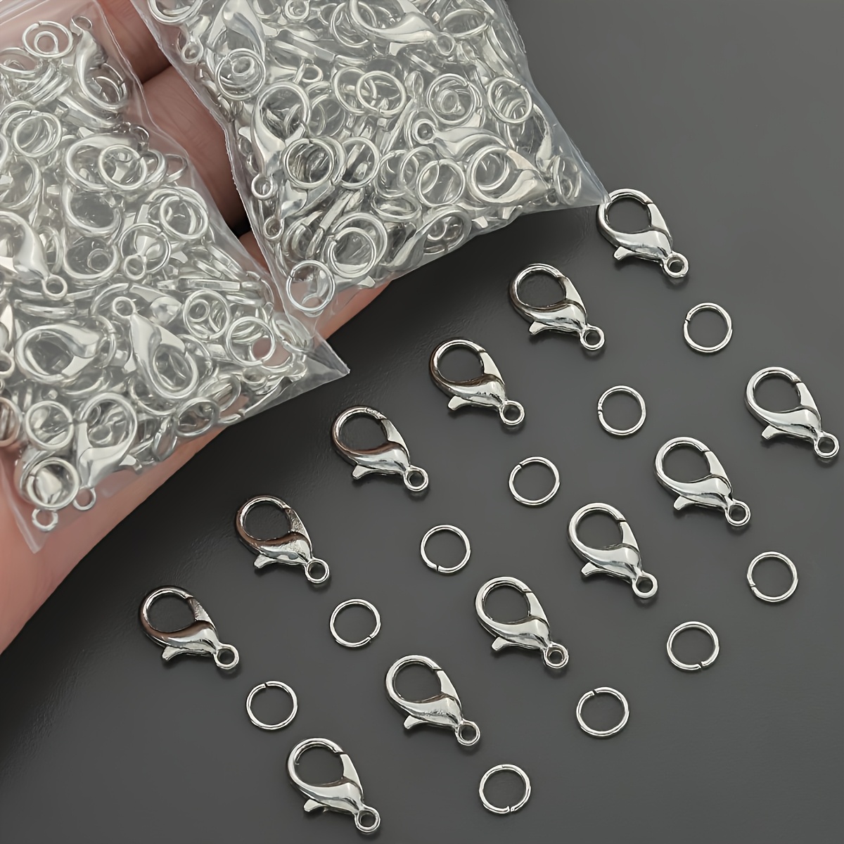 1/2/300 Buah Gesper Lobster Ci - Jewelry Making Jump Rings ulasan dan harga