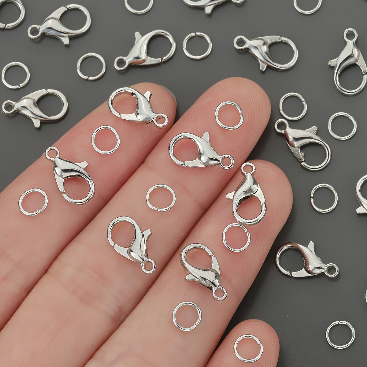1/2/300 Buah Gesper Lobster Ci - Jewelry Making Jump Rings ulasan dan harga