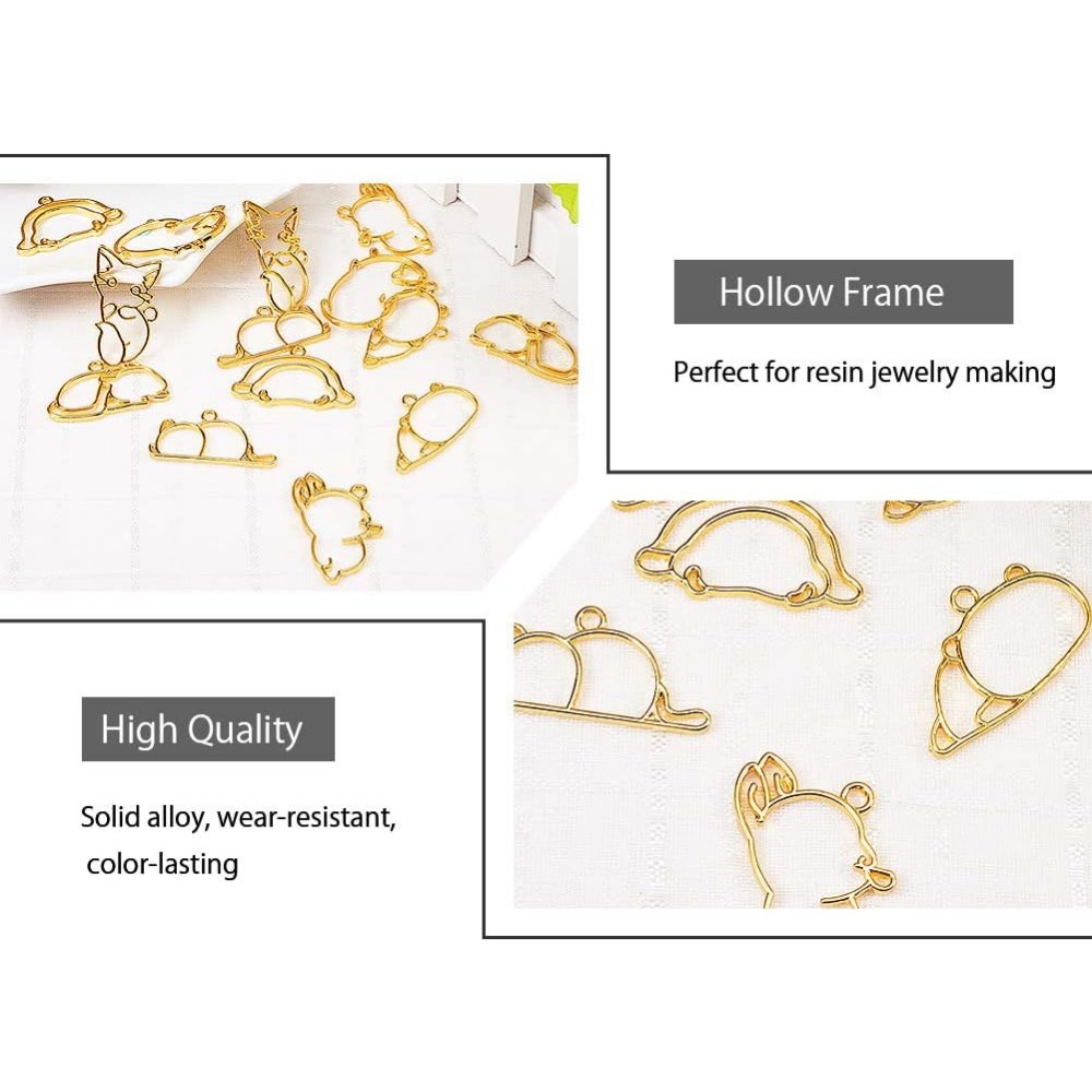 Liontin bingkai logam campuran - Jewelry Making Resin ulasan dan harga