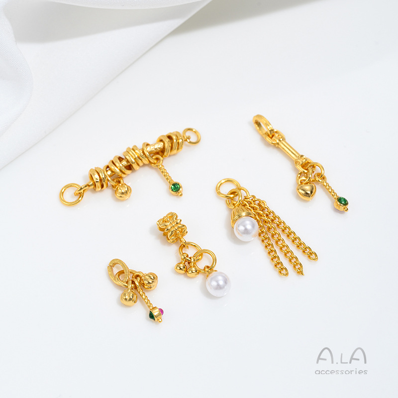 Manik-manik Mutiara Emas Pasir - Jewelry Making Vietnam ulasan dan harga