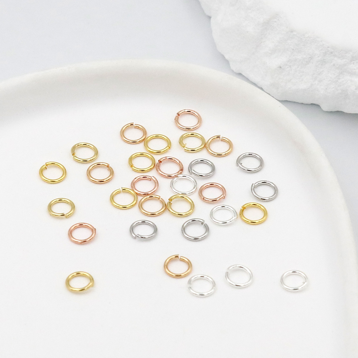 Satu Paket Cincin Terbuka Pera - Jewelry Making Jump Rings ulasan dan harga