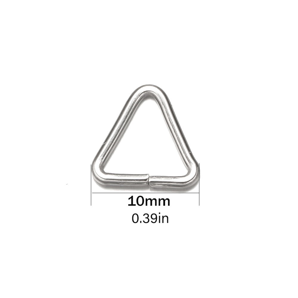100 pcs Cincin Loncat Segitiga - Jewelry Making Jump Rings ulasan dan harga