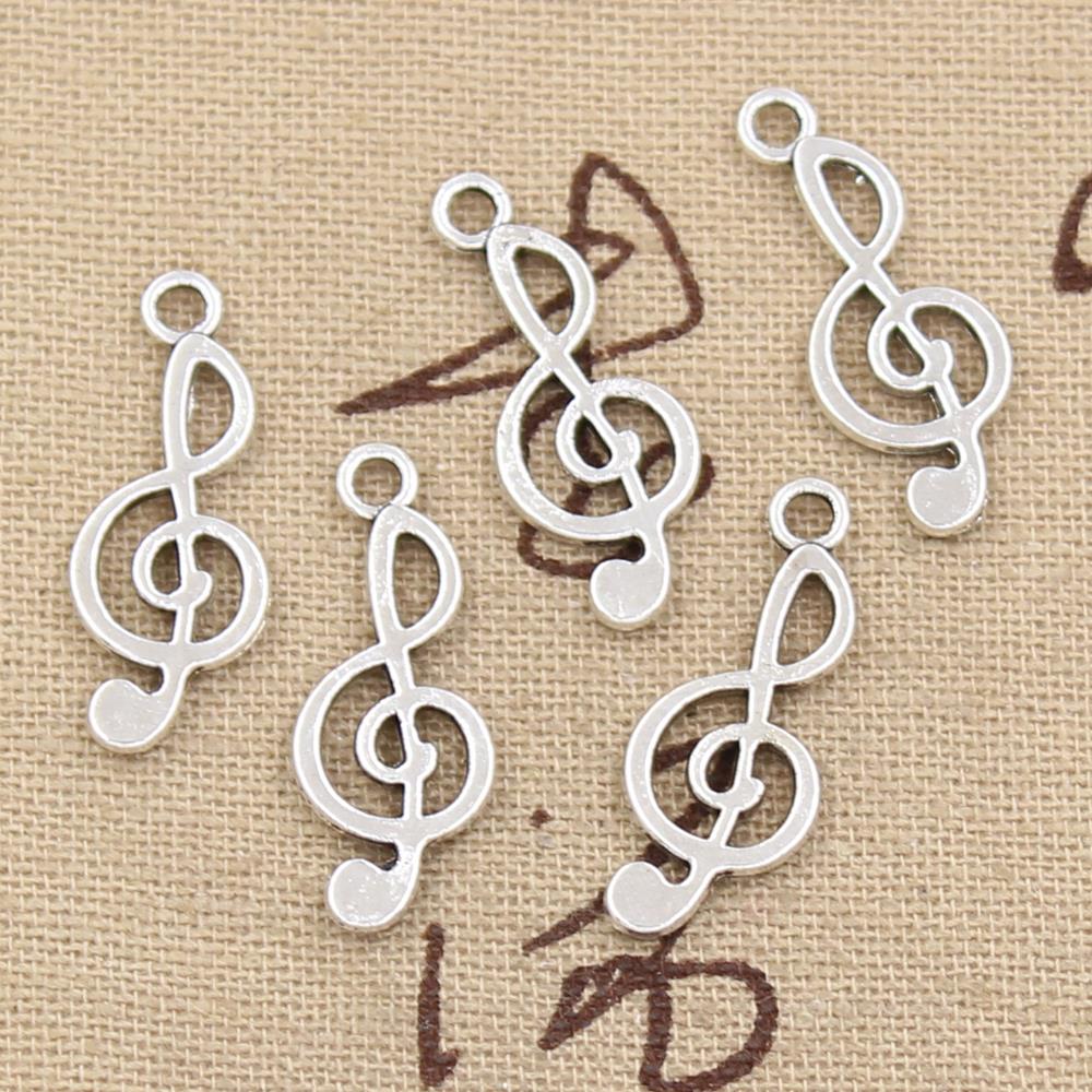 30Pcs Pesona Catatan Musik 26X - Jewelry Making Notes ulasan dan harga