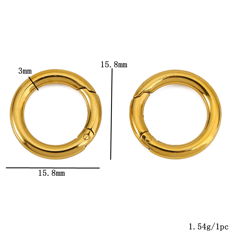 2 Buah Gesper Baja Tahan Karat - Jewelry Making Basics ulasan dan harga