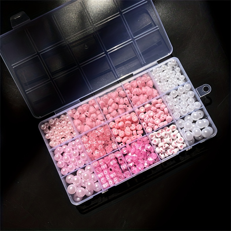 10-Piece Kotak Alfabet Pink, M - Jewelry Making Tutorial ulasan dan harga