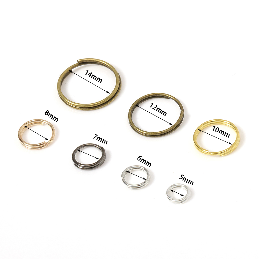 200 Buah 5-14Mm Cincin Kunci L - Jewelry Making Jump Rings ulasan dan harga