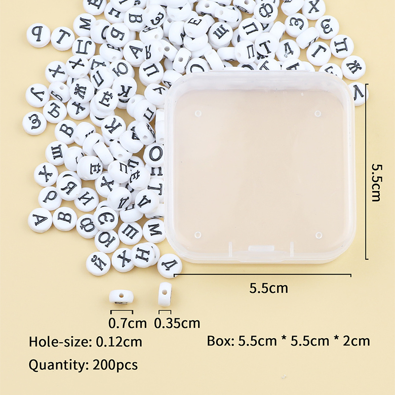 1 Kotak 200 Buah Putih 4X7Mm B - Jewelry Making 4 Year Old ulasan dan harga