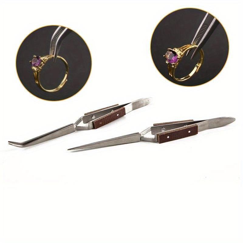 2Pcs Set Pinset Isolasi Stainl - Jewelry Making Tool Kit ulasan dan harga