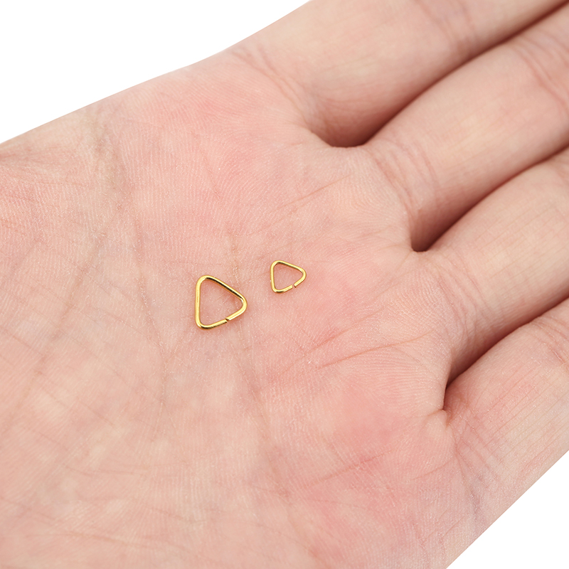 50pcs 5mm 8mm Cincin Segitiga  - Jewelry Making Jump Rings ulasan dan harga