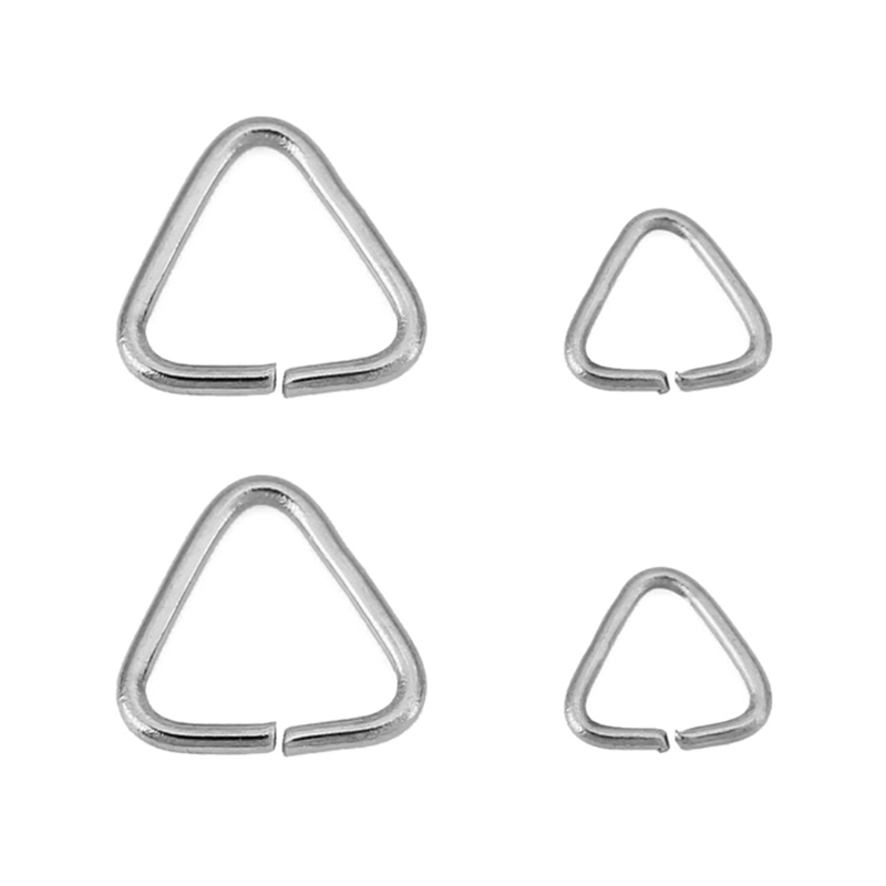 50pcs 5mm 8mm Cincin Segitiga  - Jewelry Making Jump Rings ulasan dan harga