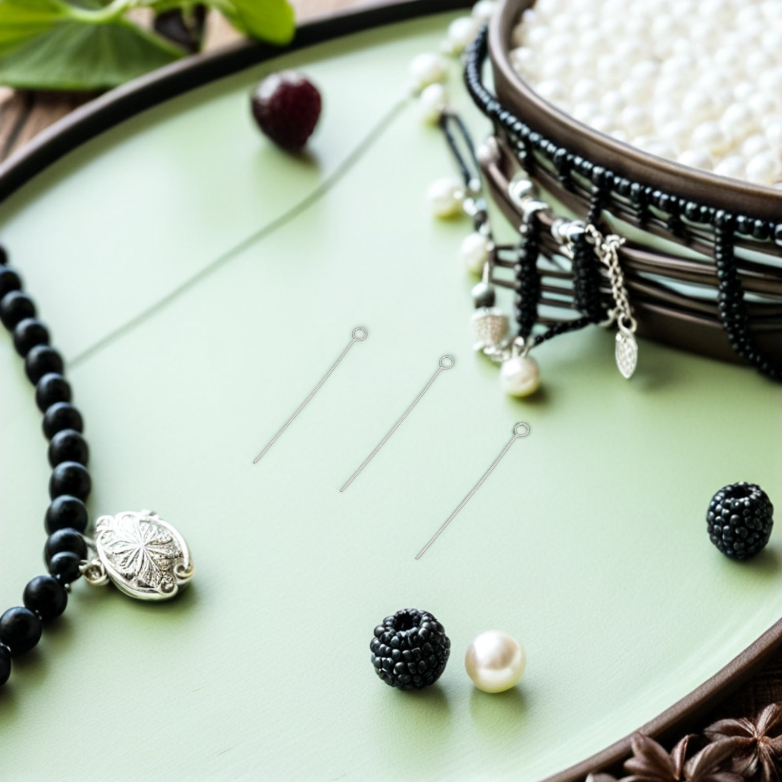 300 buah Peniti Mata Terbuka B - Jewelry Making Silver ulasan dan harga