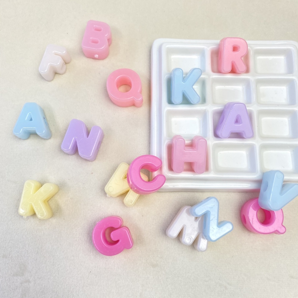 10/50/100PCS Manik-manik Huruf - Jewelry Making Tutorial ulasan dan harga