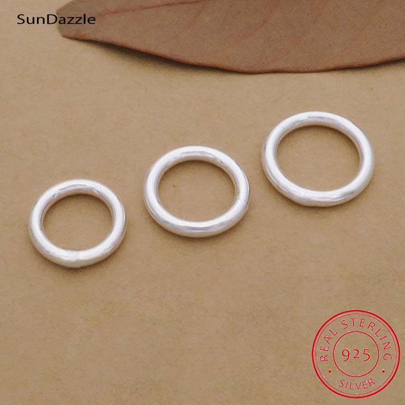 10 pcs Cincin Perak Sterling 9 - Jewelry Making Jump Rings ulasan dan harga
