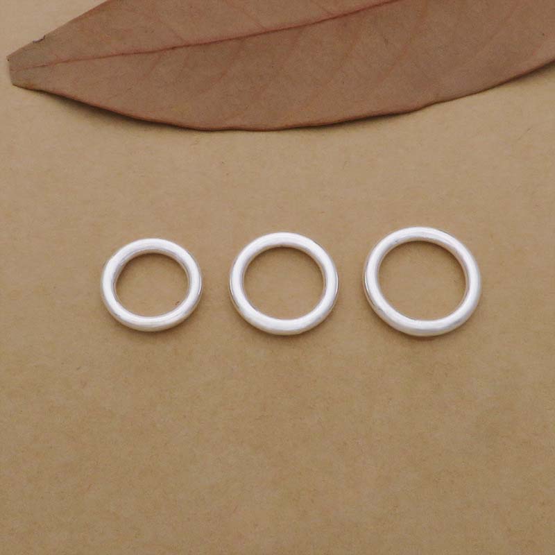 10 pcs Cincin Perak Sterling 9 - Jewelry Making Jump Rings ulasan dan harga