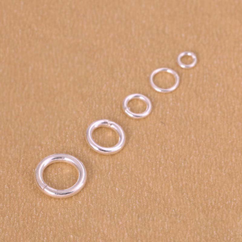 10 pcs Cincin Perak Sterling 9 - Jewelry Making Jump Rings ulasan dan harga