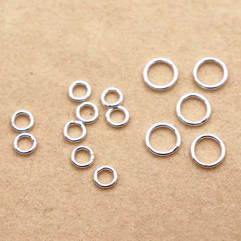 10 pcs Cincin Perak Sterling 9 - Jewelry Making Jump Rings ulasan dan harga