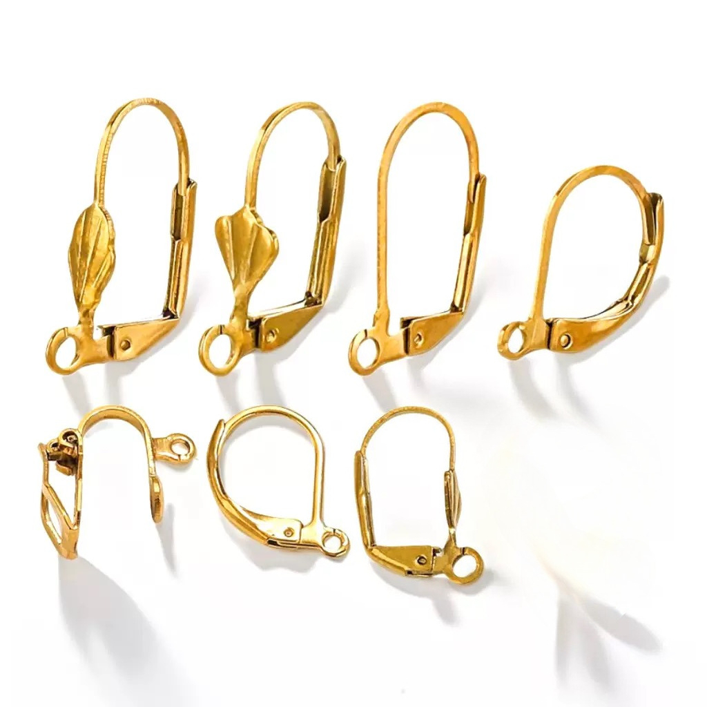 Kait Anting Emas Lapis Perak 9 - Jewelry Making Silver ulasan dan harga