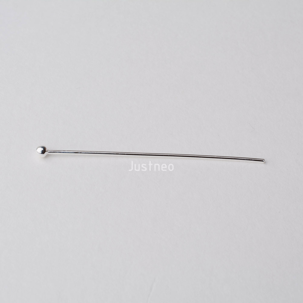 Pin Kepala Bola Perak Sterling - Jewelry Making Silver ulasan dan harga