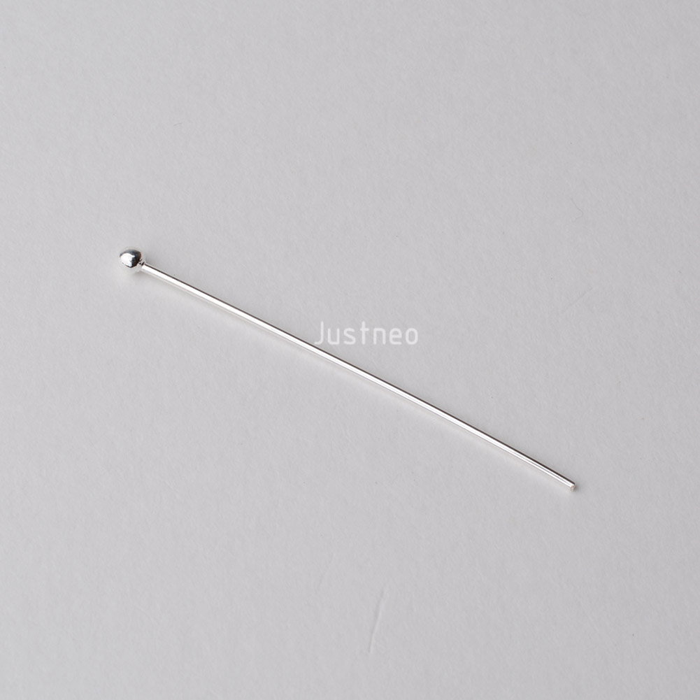 Pin Kepala Bola Perak Sterling - Jewelry Making Silver ulasan dan harga