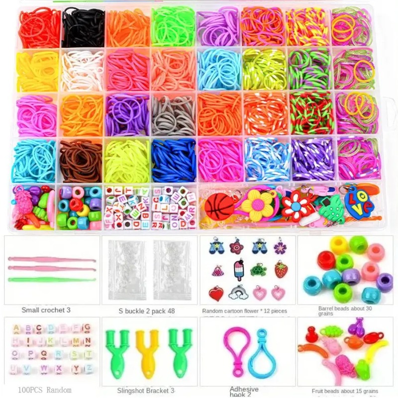 4300+ pcs 32 Warna Karet Gelan - Jewelry Making Tutorial ulasan dan harga