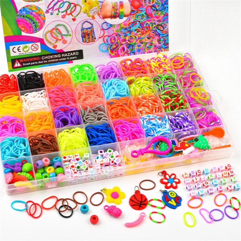 4300+ pcs 32 Warna Karet Gelan - Jewelry Making Tutorial ulasan dan harga