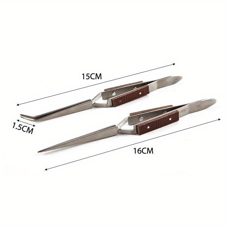 2Pcs/set Pinset Isolasi Stainl - Jewelry Making Tool Kit ulasan dan harga