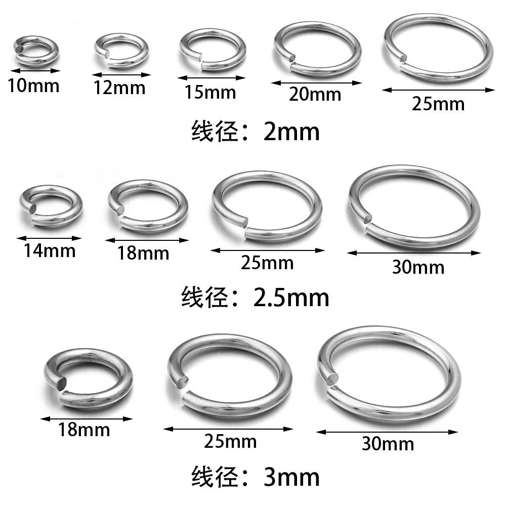 20 Buah 10/12/14/15/18/20/25Mm - Jewelry Making Jump Rings ulasan dan harga