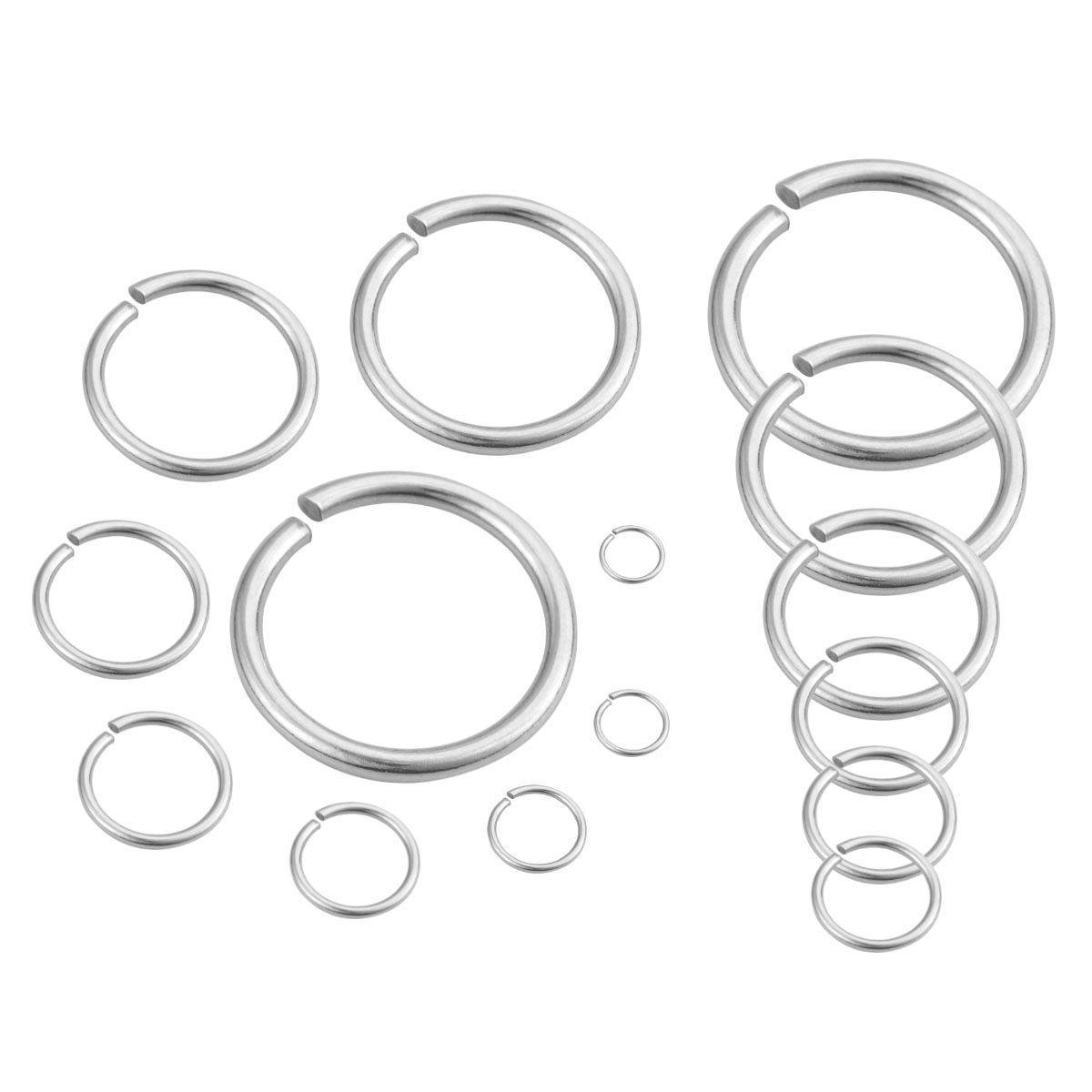 20 Buah 10/12/14/15/18/20/25Mm - Jewelry Making Jump Rings ulasan dan harga