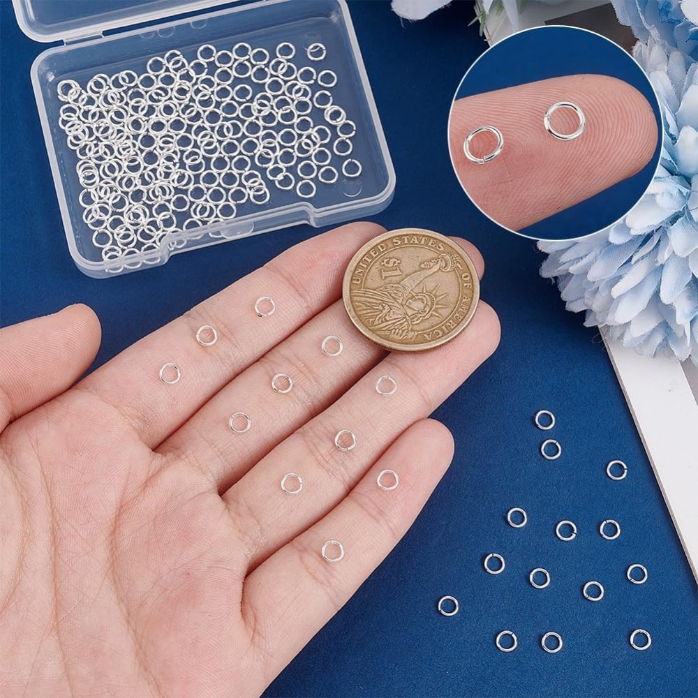 200 Buah Cincin Lompat Terbuka - Jewelry Making Jump Rings ulasan dan harga