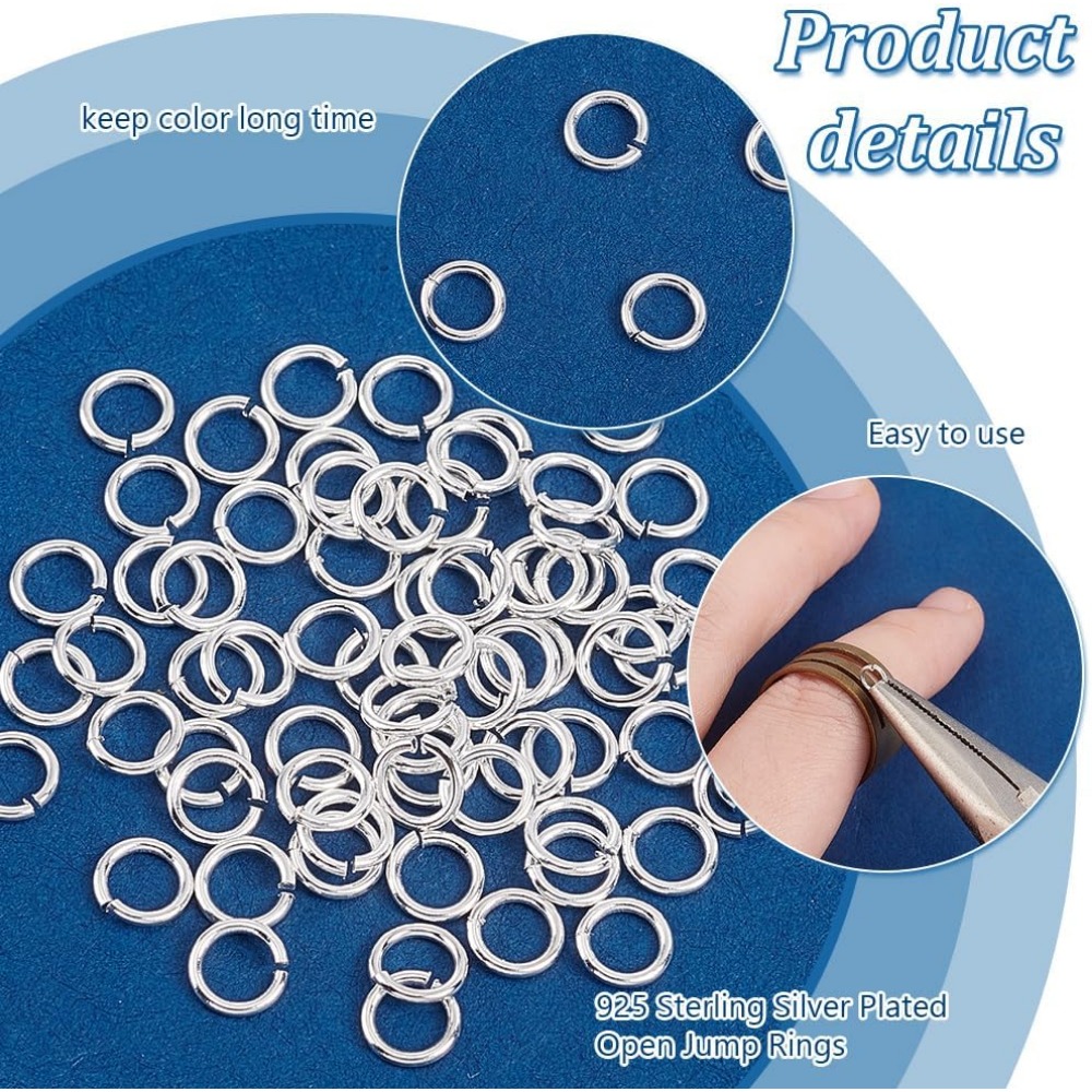 200 Buah Cincin Lompat Terbuka - Jewelry Making Jump Rings ulasan dan harga