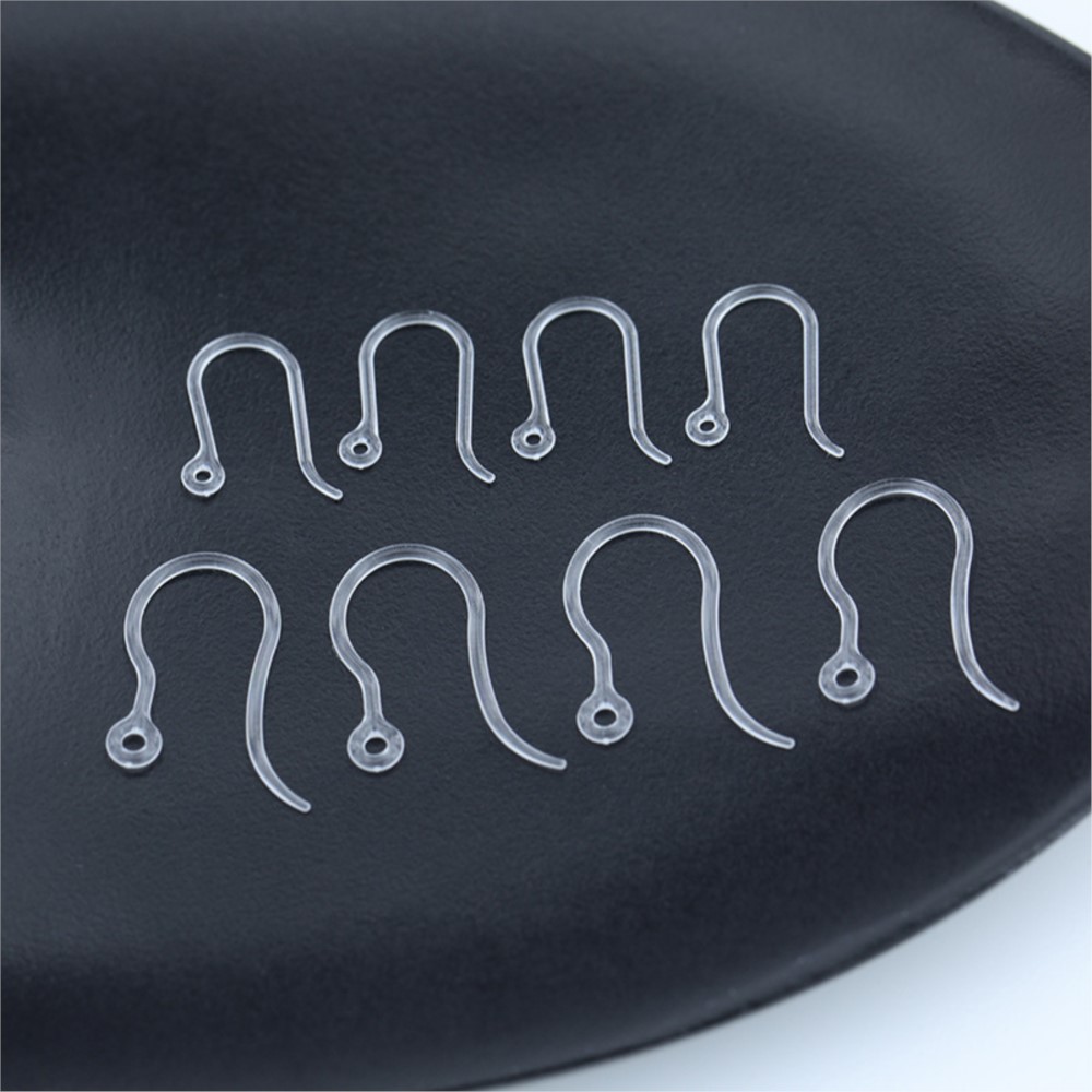 40 pcs Pengait Anting Plastik  - Jewelry Making Resin ulasan dan harga