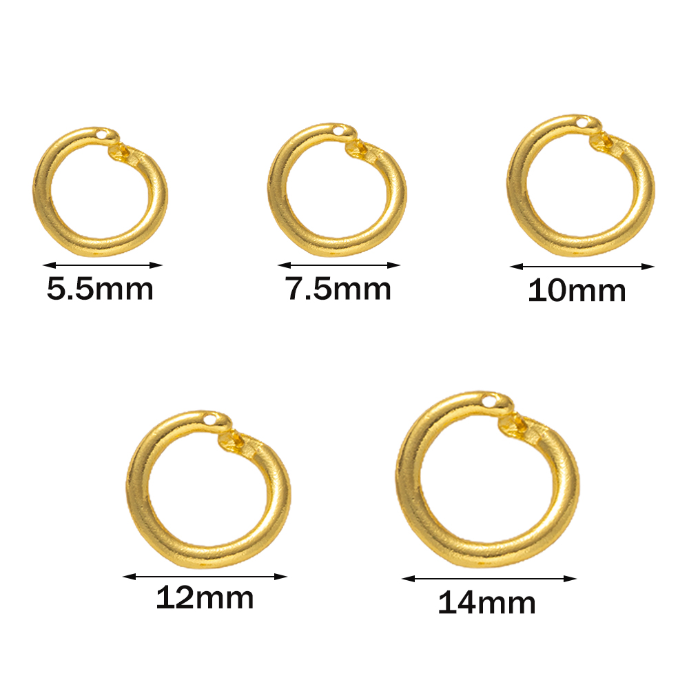 10pcs Cincin Kuningan Berlapis - Jewelry Making Jump Rings ulasan dan harga