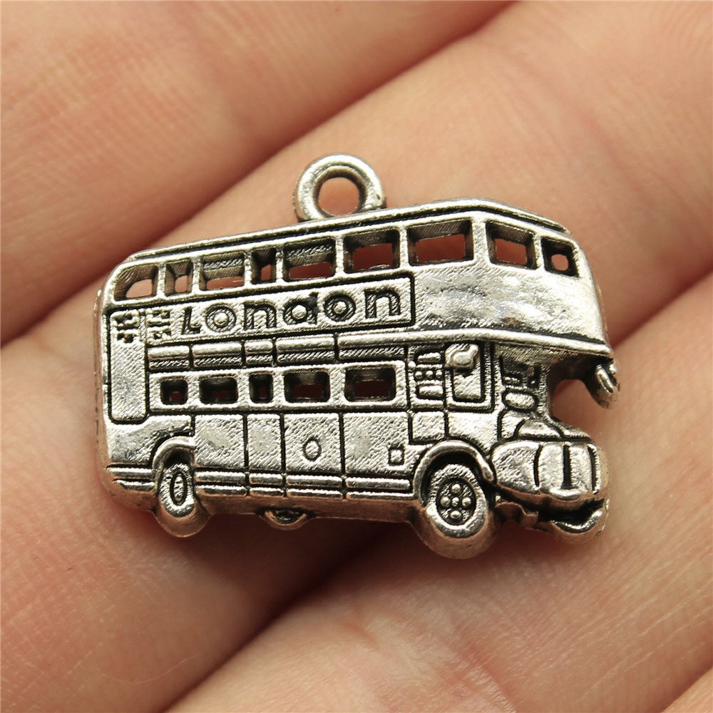 IFOCUS 10 buah/lot London Bus  - Jewelry Making In London ulasan dan harga