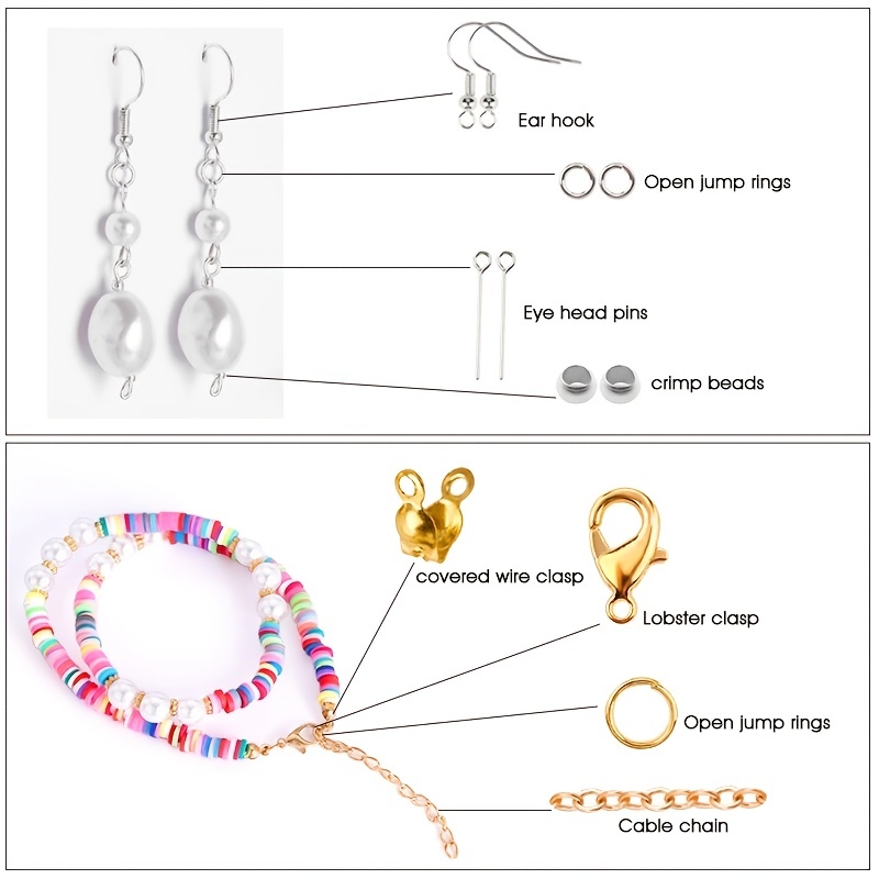 1420pcs 1 kotak Set Perlengkap - Jewelry Making Jump Rings ulasan dan harga